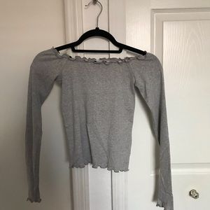 Off shoulder crop top